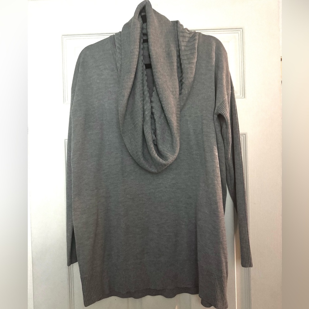 Cupio Cowl Neck Sweater | Heather Grey | NWT- M